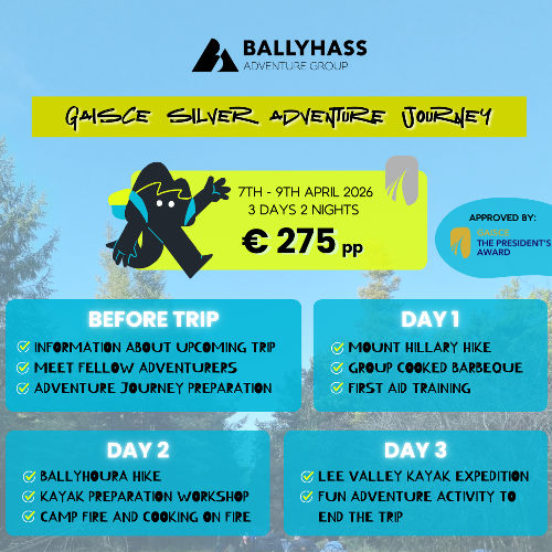 Ballyhass Launches its First Ever Silver Gaisce Adventure Journey
