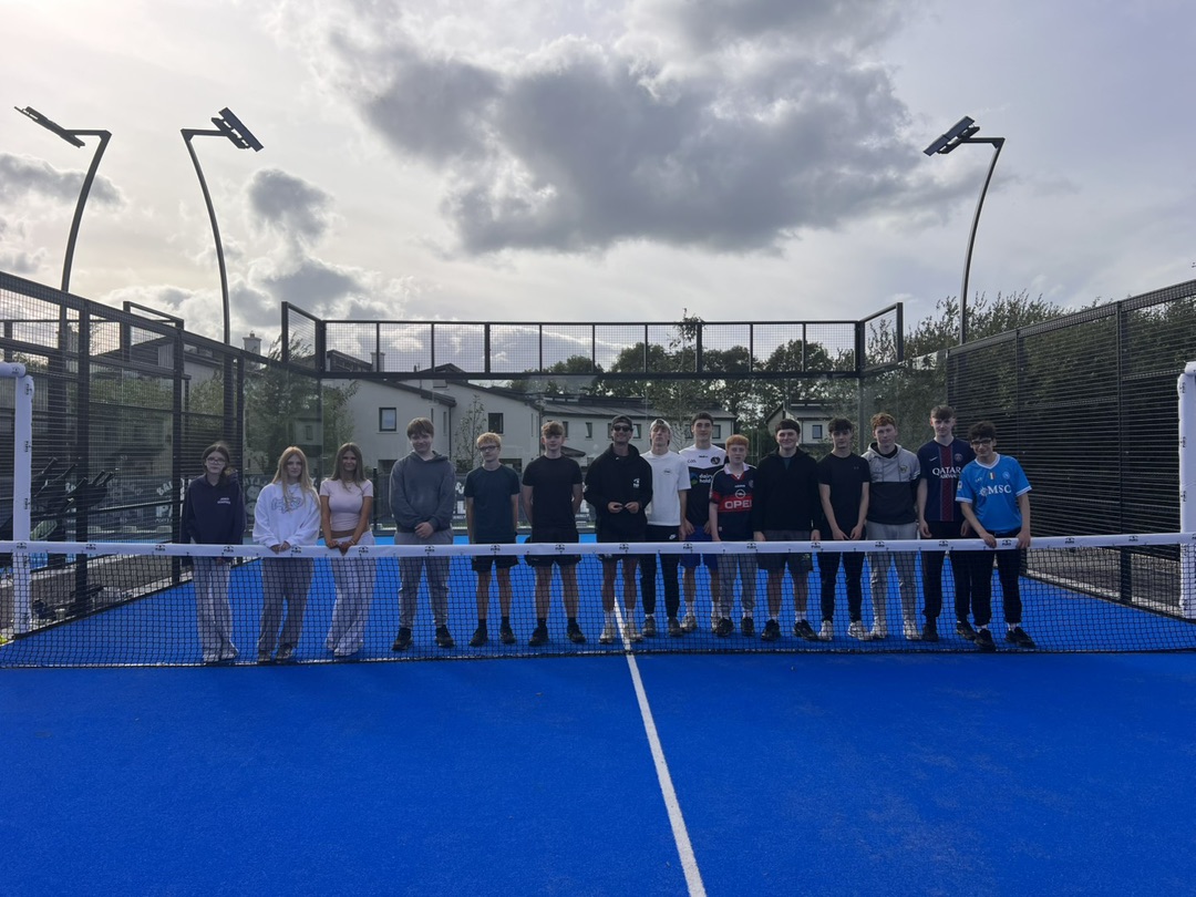 Kids playing padel at Ballyhass Padel