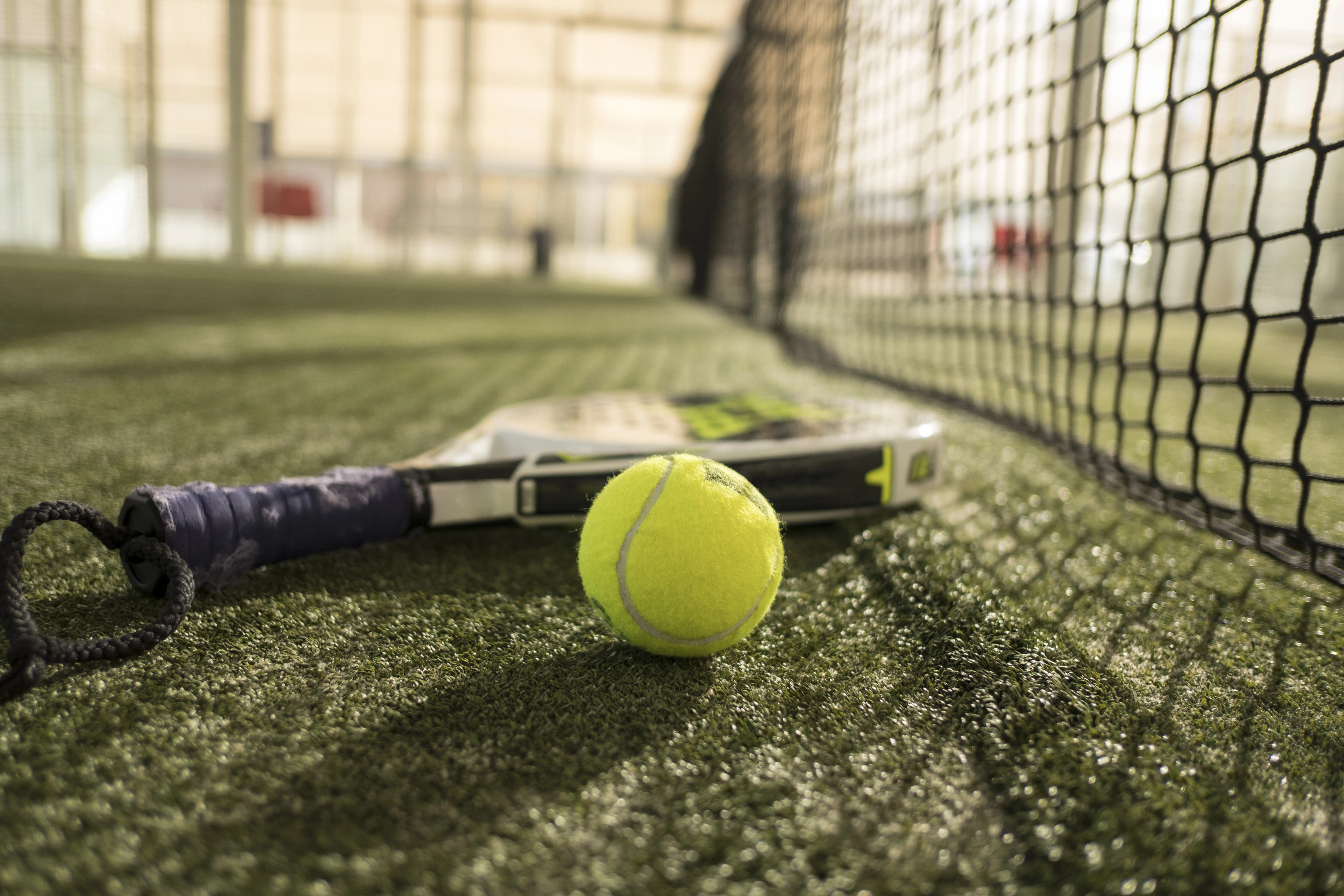 Padel players enjoying a social game