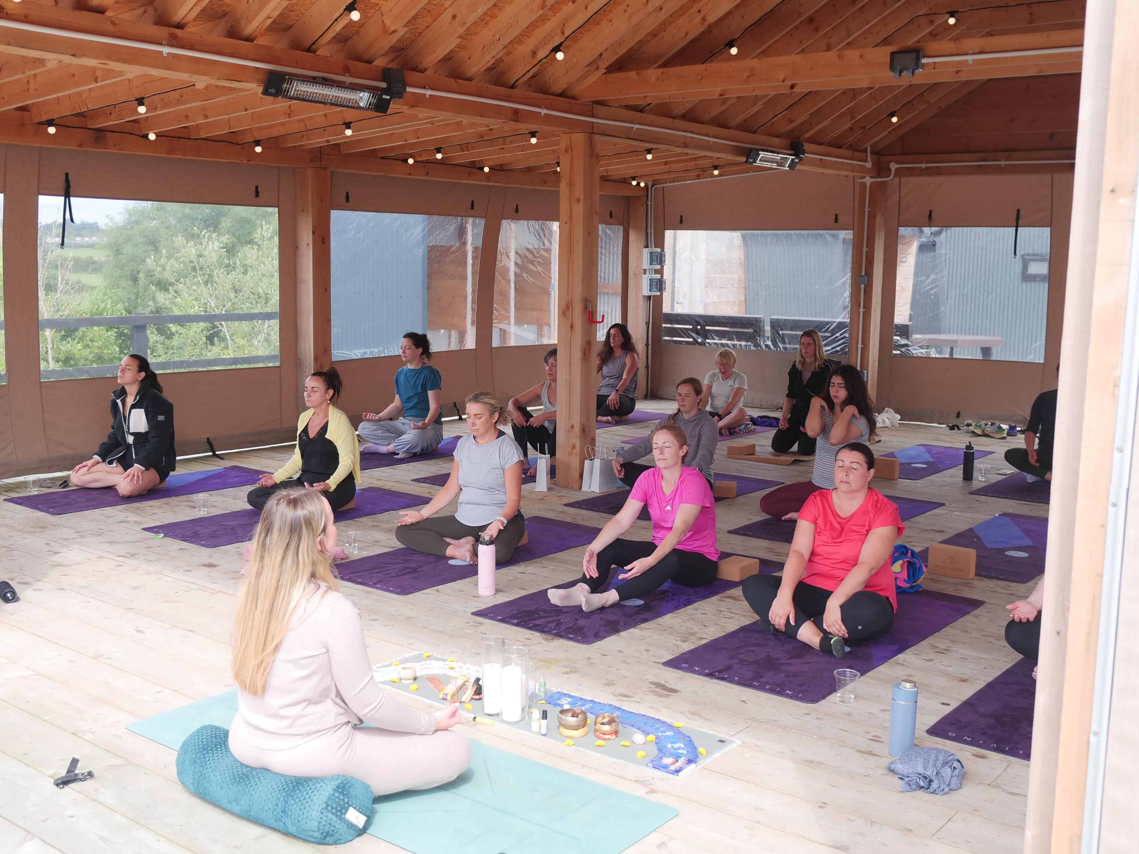 Adults enjoying a Ballyhass wellness experience