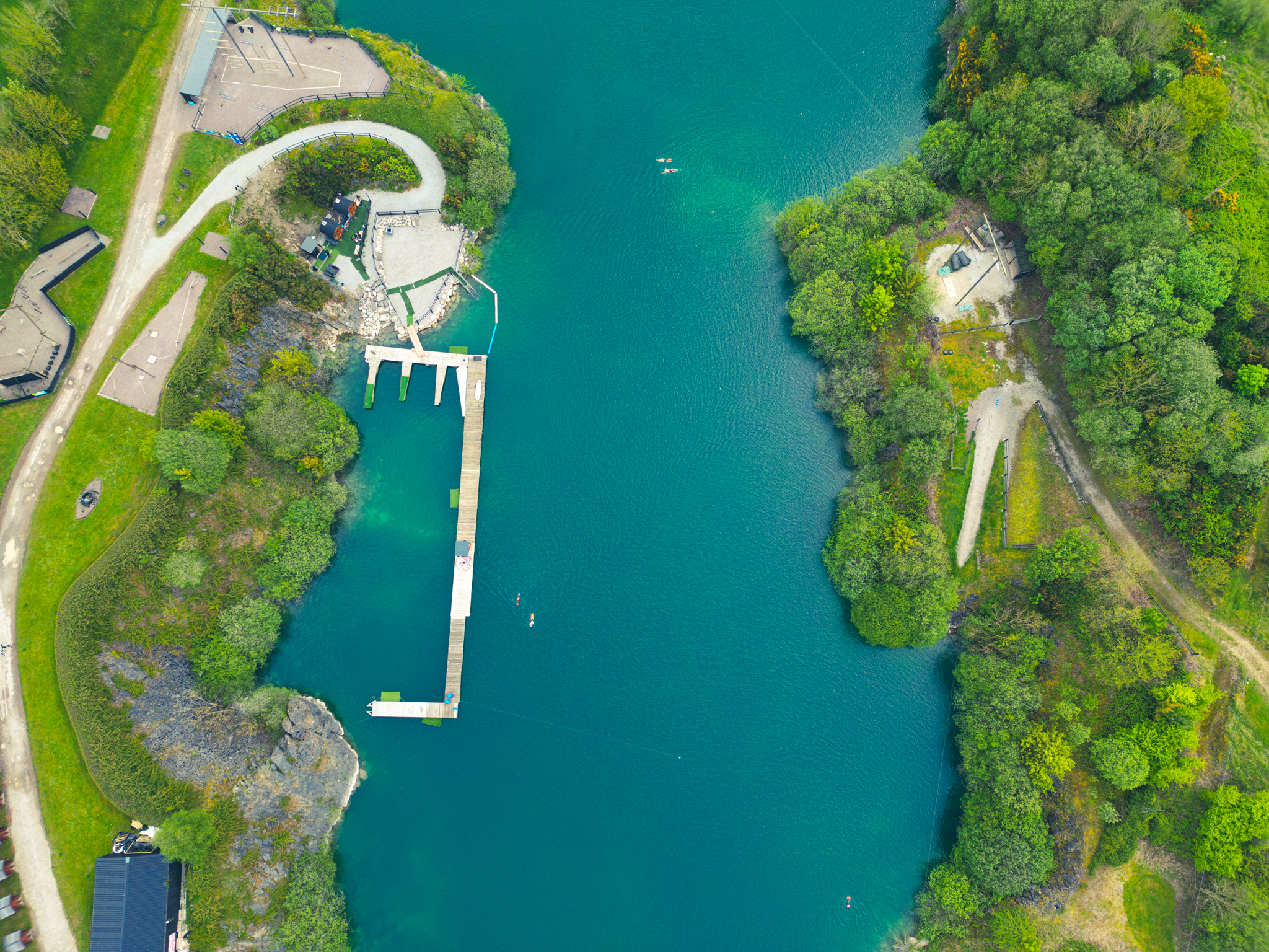 Overview of the Ballyhass swim area